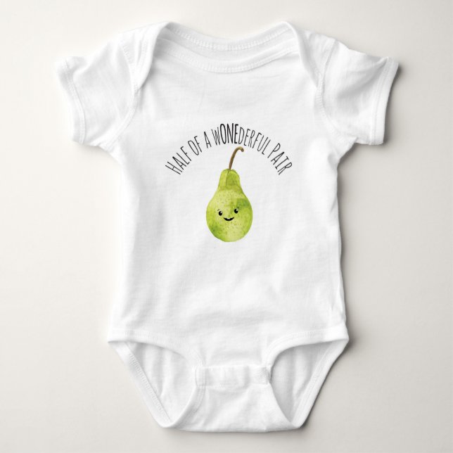 Perfektes Paar Twin 1. Geburtstag Bodysuit Baby Strampler (Vorderseite)