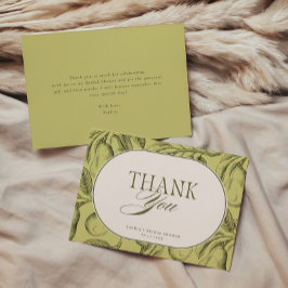 Perfektes Pair Vintag Pear Brautparty Dankeskarte