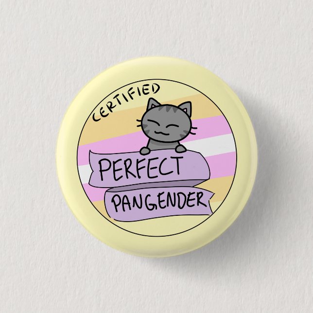 Perfektes Pangender Button (Vorderseite)
