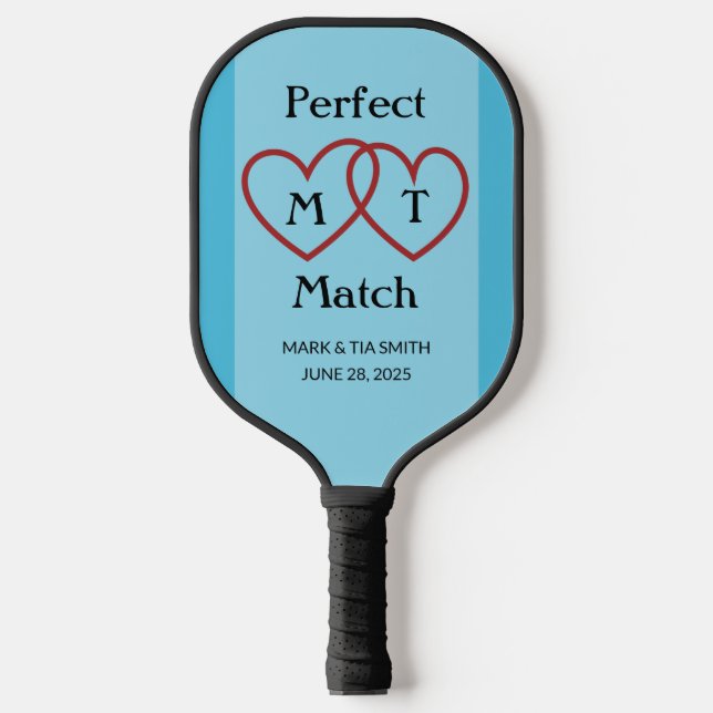 Perfektes Passwort für Monogram Blue Pickleball Pa Schläger (Vorderseite)