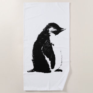 Perfektes Pinguin-Badetuch Strandtuch