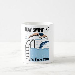 Perfektes Schwimmerdesign - Schwimmen macht Spaß Kaffeetasse
