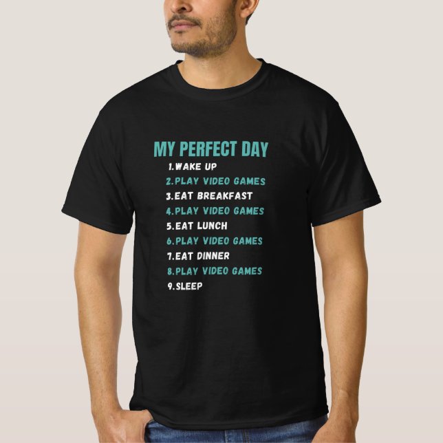 Perfektes Spiel-Videospiel T-Shirt (Vorderseite)