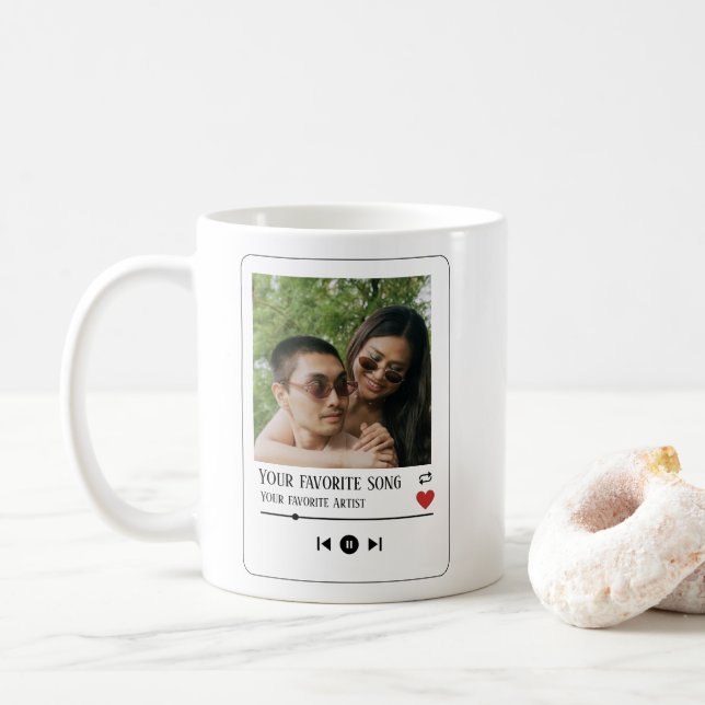 Perfektes Valentintagsgeschenk, maßgeschneidertes  Kaffeetasse (Mit Donut)
