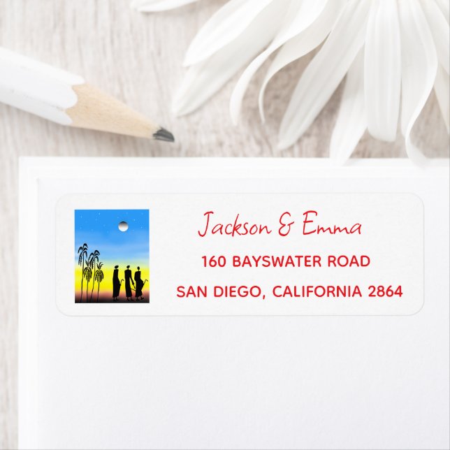 Perfektes Weihnachtsrücksendesiegel (Insitu)