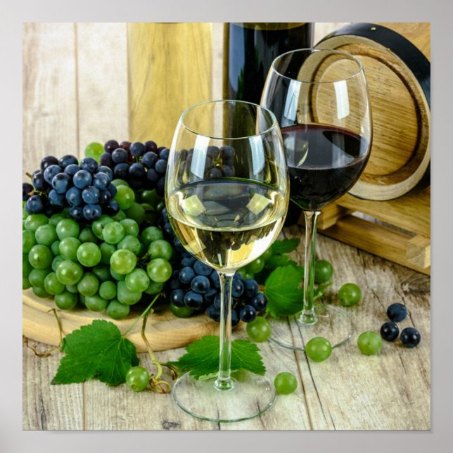 Perfektion, guter Wein, Poster (Vorne)