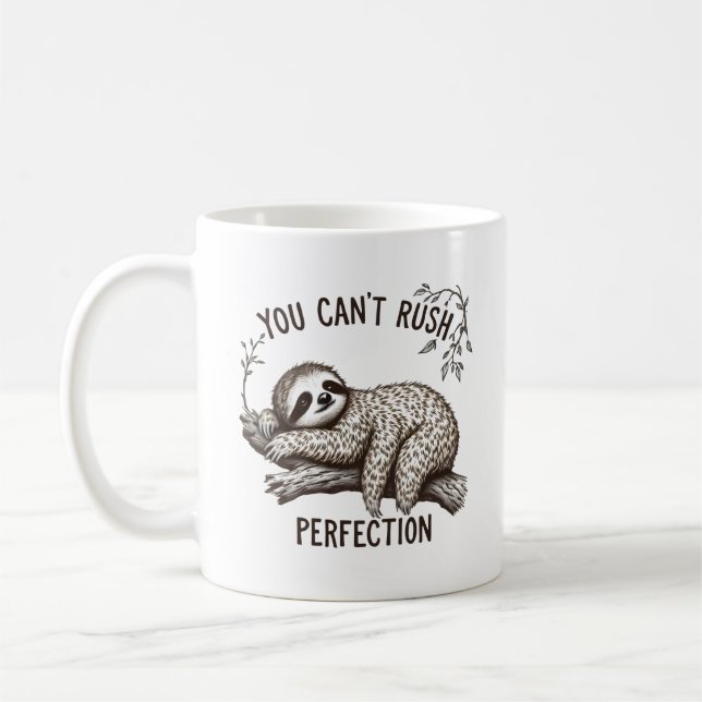 Perfektion kann man nicht übertreiben kaffeetasse (Links)