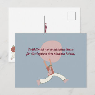 Perfektion Postkarte
