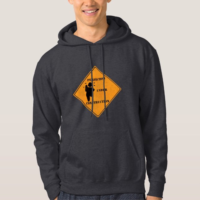 "Perfektionim Bau" Hoodie (Vorderseite)