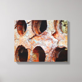 Perforierte Metallkanvas Leinwanddruck