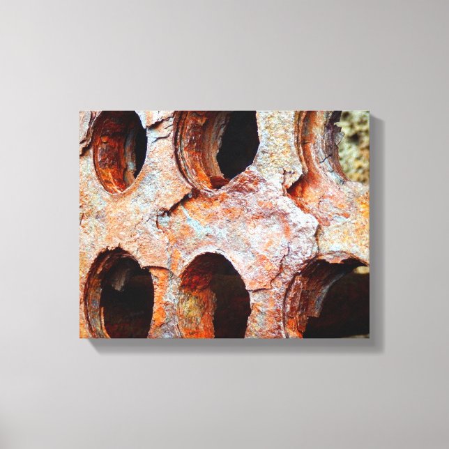 Perforierte Metallkanvas Leinwanddruck (Vorderseite)