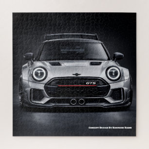 Performance-Hatchback Frontansicht Automobilkunst Puzzle