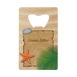 Pergament auf Sandboden - Flaschenöffner