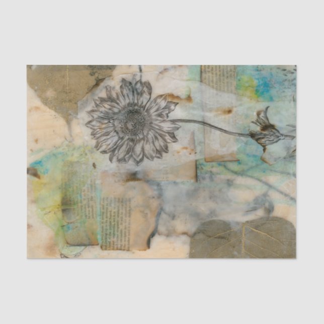 Pergament Blumeni Seidenpapier (Vorderseite)