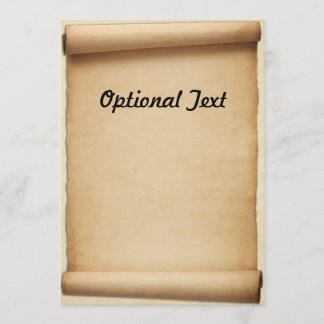 Pergament-Proklamations-Rolle Einladung