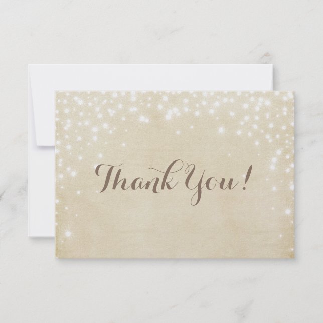 Pergament-Schein Dankeskarte (Vorderseite)
