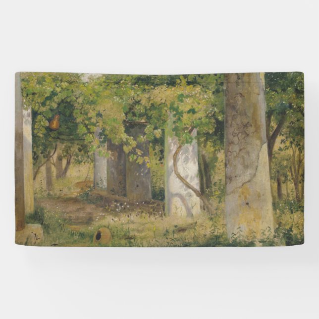 Pergola mit Weintrauben (Weinlandschaft) Banner (Horizontal)