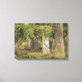 Pergola mit Weintrauben (Weinlandschaft) Leinwanddruck