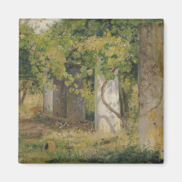 Pergola mit Weintrauben (Weinlandschaft) Magnet