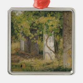 Pergola mit Weintrauben (Weinlandschaft) Ornament Aus Metall