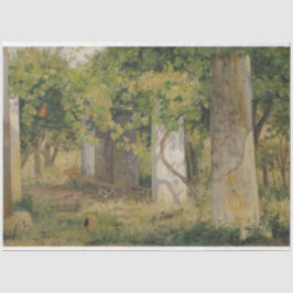 Pergola mit Weintrauben (Weinlandschaft) Seidenpapier