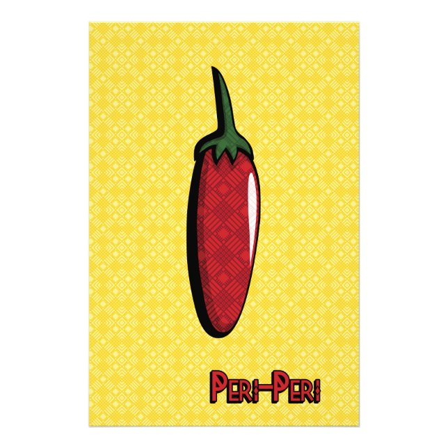 Peri-Peri Chili Pepper Art Printwerbung Fotodruck (Vorne)
