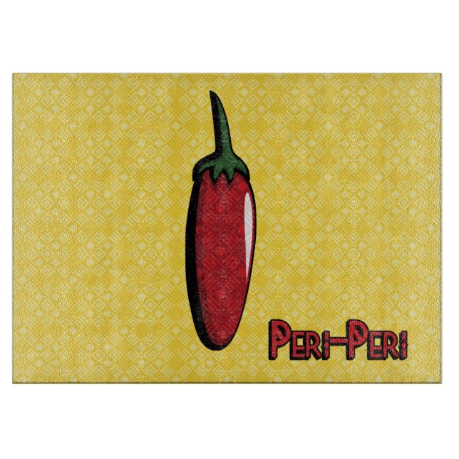 Peri-Peri-Chili Pepper Cutting Board Schneidebrett (Vorderseite)