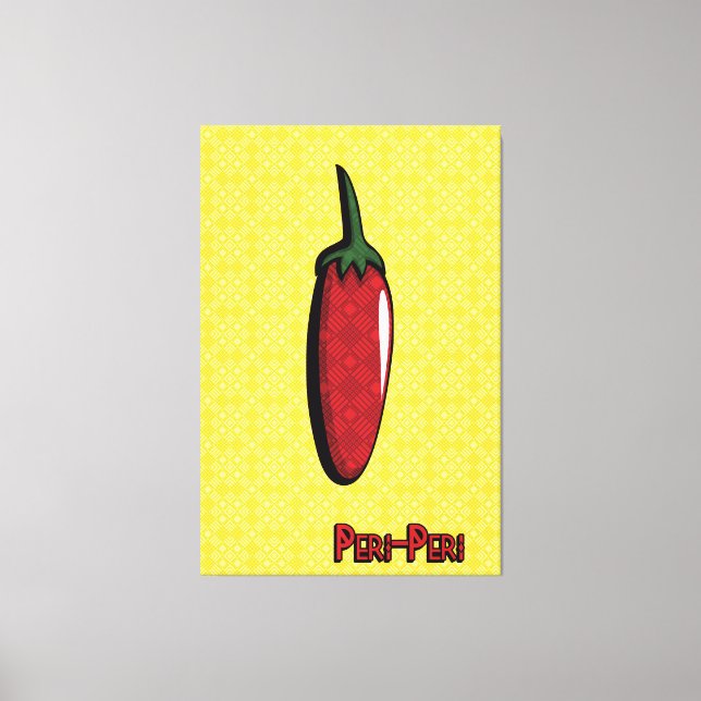 Peri-Peri Chili Pepper Leinwand Art (Vorderseite)
