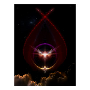 Peridin Fraktal Art Perfect Poster