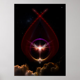 Peridin Fraktal Art Wall Poster