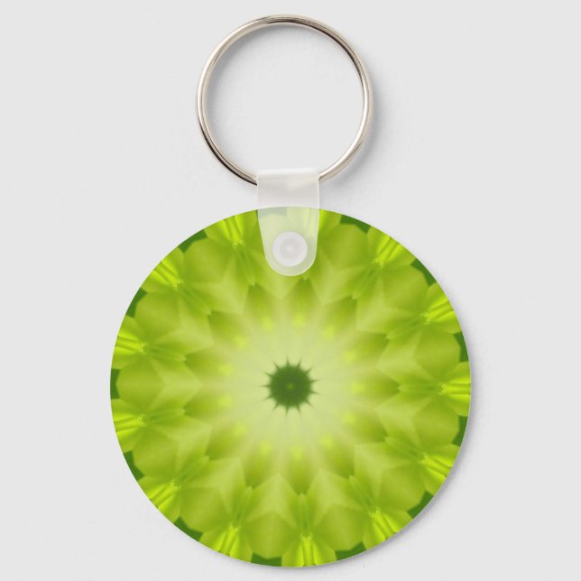 Peridot Kaleidoskop Schlüsselanhänger (Vorderseite)