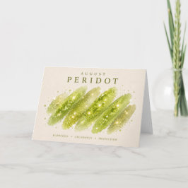 Peridot-Kristall-Schwung Karte
