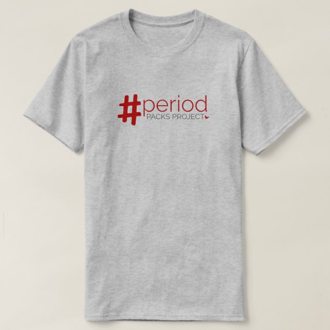 Period Packs Projekt T - Shirt - Grau (Design vorne)