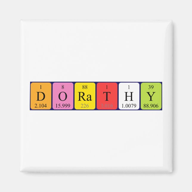 Periodenmagnet Magnet (Vorne)