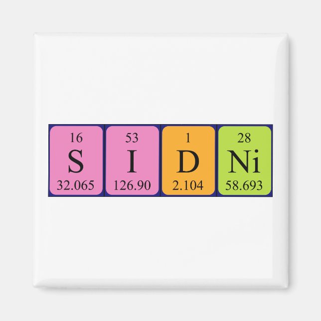 Periodenmagnet Magnet (Vorne)