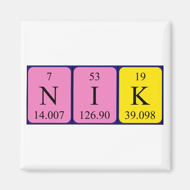 Periodenmagnet Magnet (Vorne)