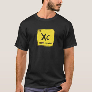 Periodensystem Cross Country-laufendes Läufer cm T-Shirt