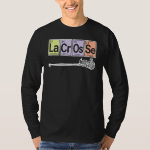 Periodensystem der Elemente Lacrosse-Spieler Spor T-Shirt