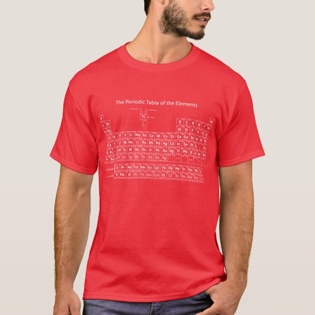 Periodensystem der Elemente - Weiß T-Shirt (Vorderseite)