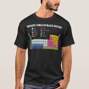 Periodensystem der schwarzen Geschichte T-Shirt