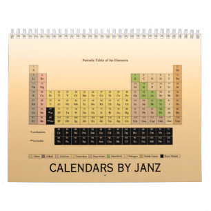 Periodensystem des Element-Kalenders durch Janz Kalender