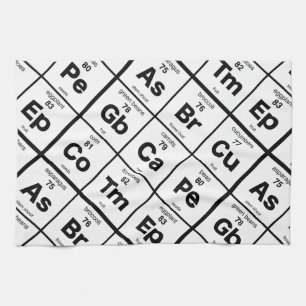 Periodensystem des Gemüses Geschirrtuch
