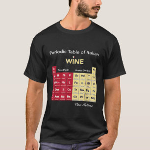 Periodensystem des italienischen Weins T-Shirt