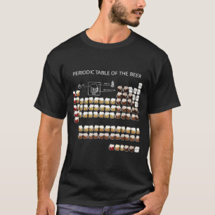 Periodensystem des lustigen Alkoholchemie-Biers T-Shirt