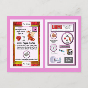 Periodensystem-Drache - Lutetium Postkarte