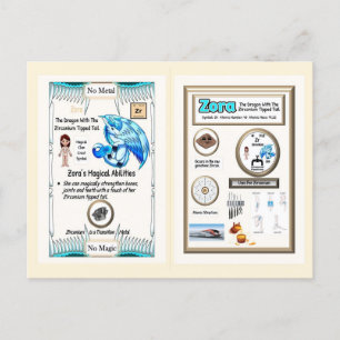 Periodensystem-Drache - Zirkonium Postkarte