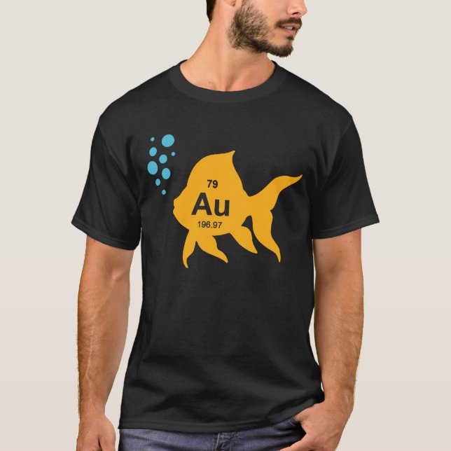 Periodensystem-elementare Goldfische T-Shirt (Vorderseite)