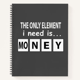 Periodensystem Geld Element Lustiges Periodensyste Notizbuch