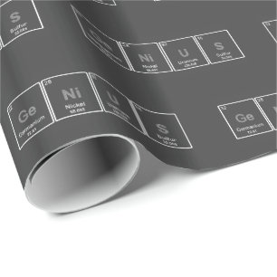 Periodensystem-Genie-Packpapier Geschenkpapier