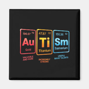 Periodensystem inspiriertes Autismus-Wissenschafts Magnet